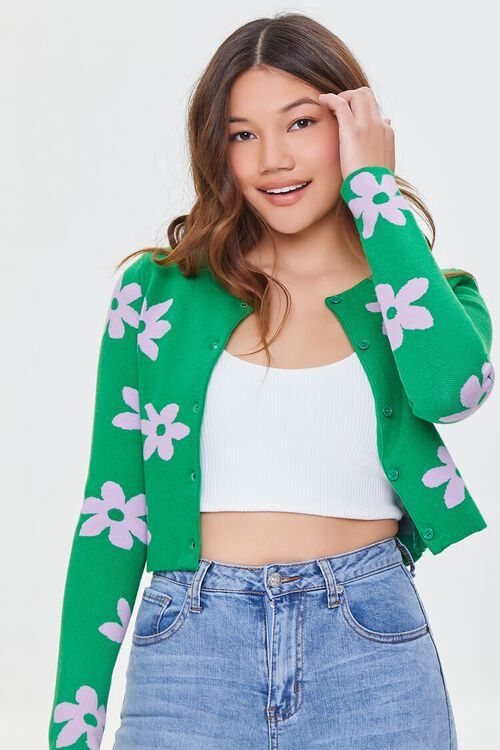 Daisy Floral Cardigan Sweater | Forever 21 (US)