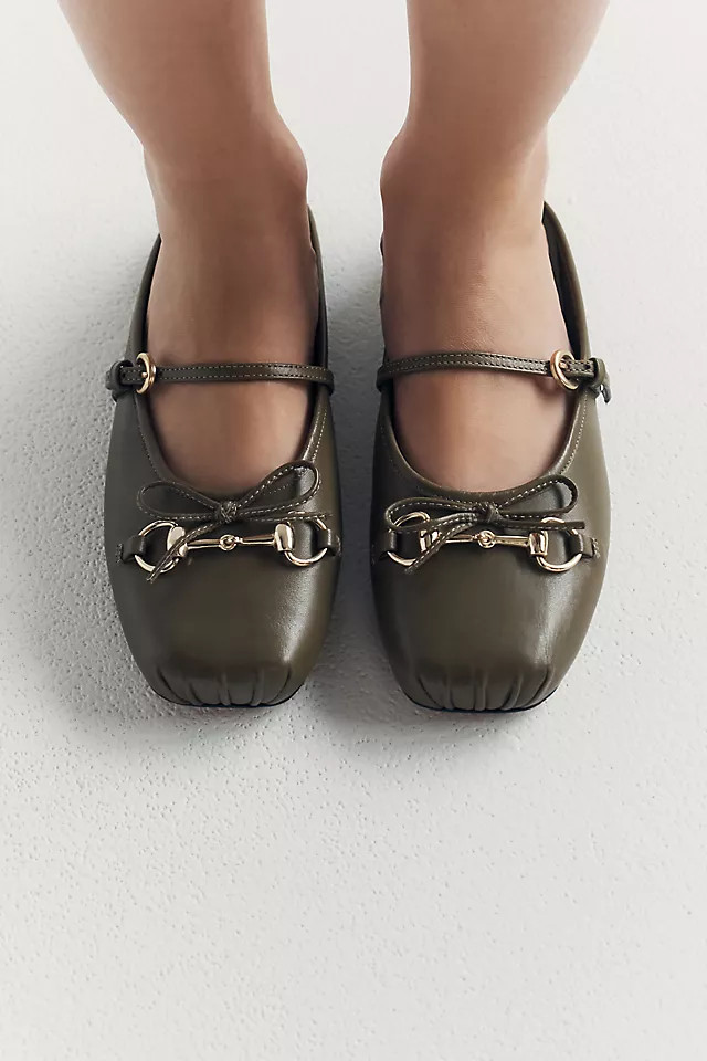 Horsebit Mule Ballet Flats | Anthropologie (US)