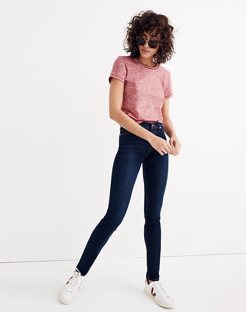 Tall 9" Mid-Rise Skinny Jeans in Larkspur Wash: TENCEL™ Denim Edition | Madewell
