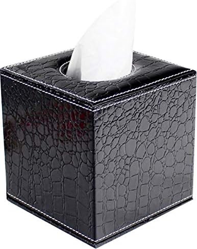 Cq acrylic Rectangular PU Leather Tissue Box Cover Holder,Modern Square Facial Tissue Holder Case... | Amazon (US)