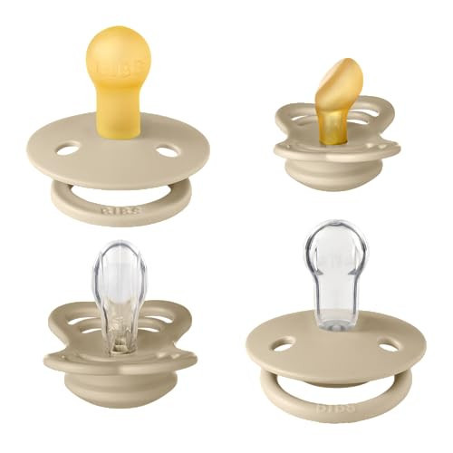 BIBS Pacifier Try-it Collection | Size 0-6 Months | Vanilla | Amazon (US)