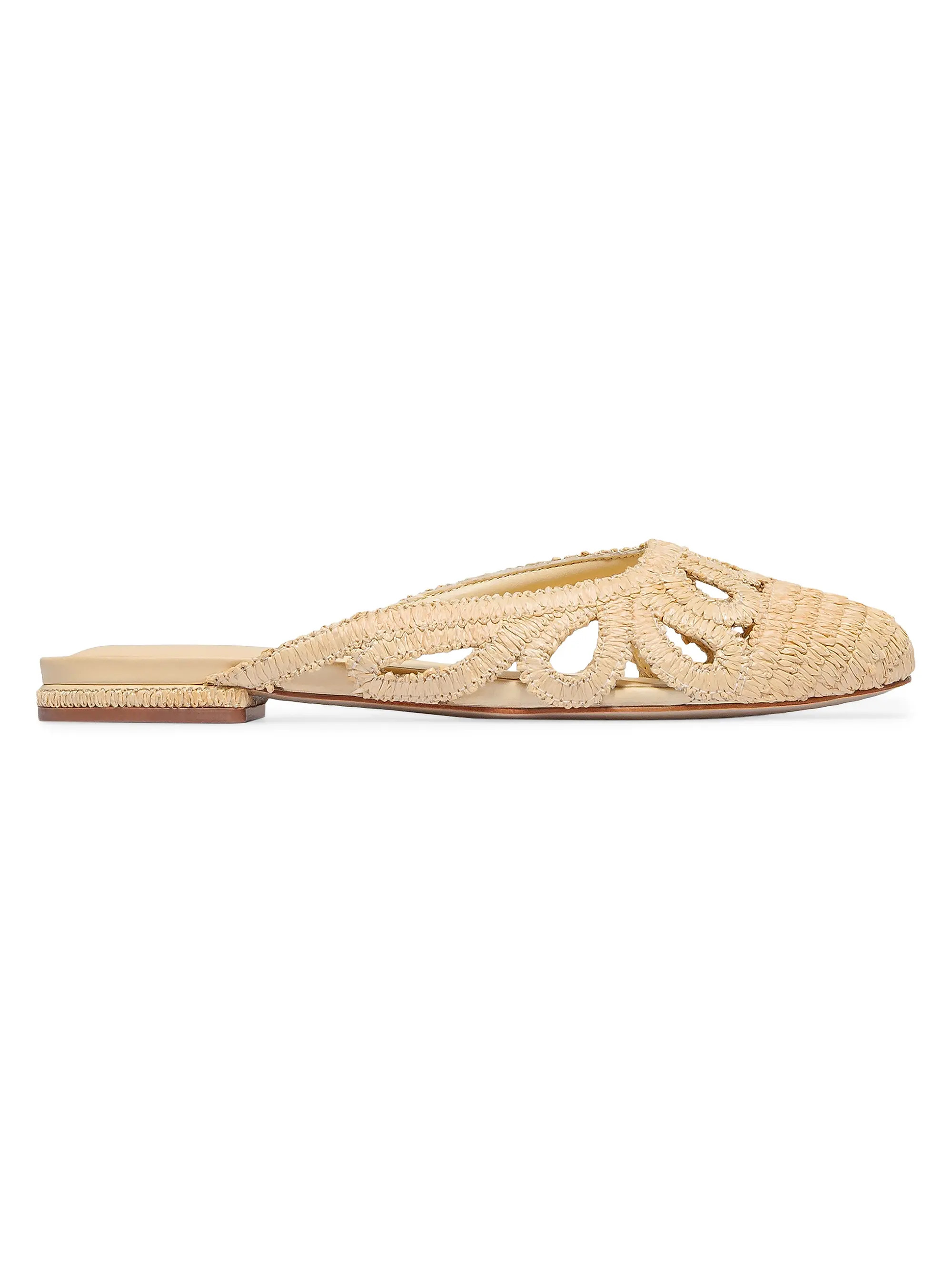 Bernardo 1946 Cappadocia Raffia Mule Flats | Saks Fifth Avenue | Saks Fifth Avenue
