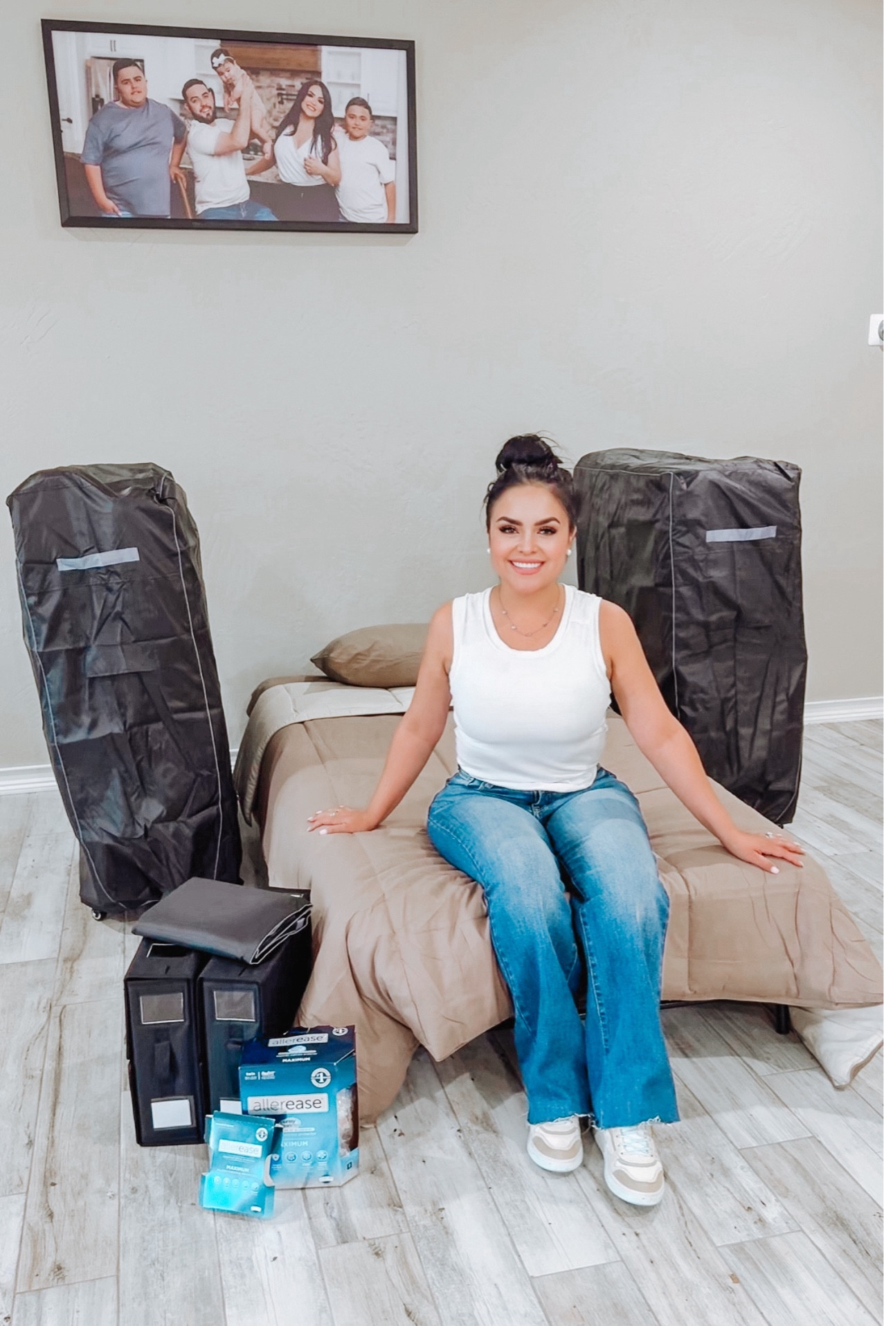 Calling all families that need extra beds to accommodate guests! The mattress is memory foam, super comfy! They fold away super easy for storage and the covers are amazing to keep them clean! 

#LTKFamily #LTKKids #LTKHome
