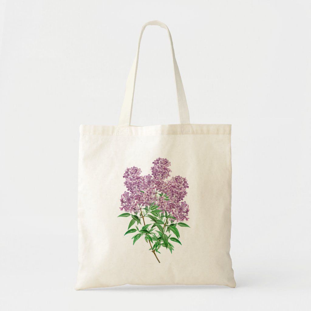 Persian Lilac Vintage Botanical Illustration Tote Bag | Zazzle