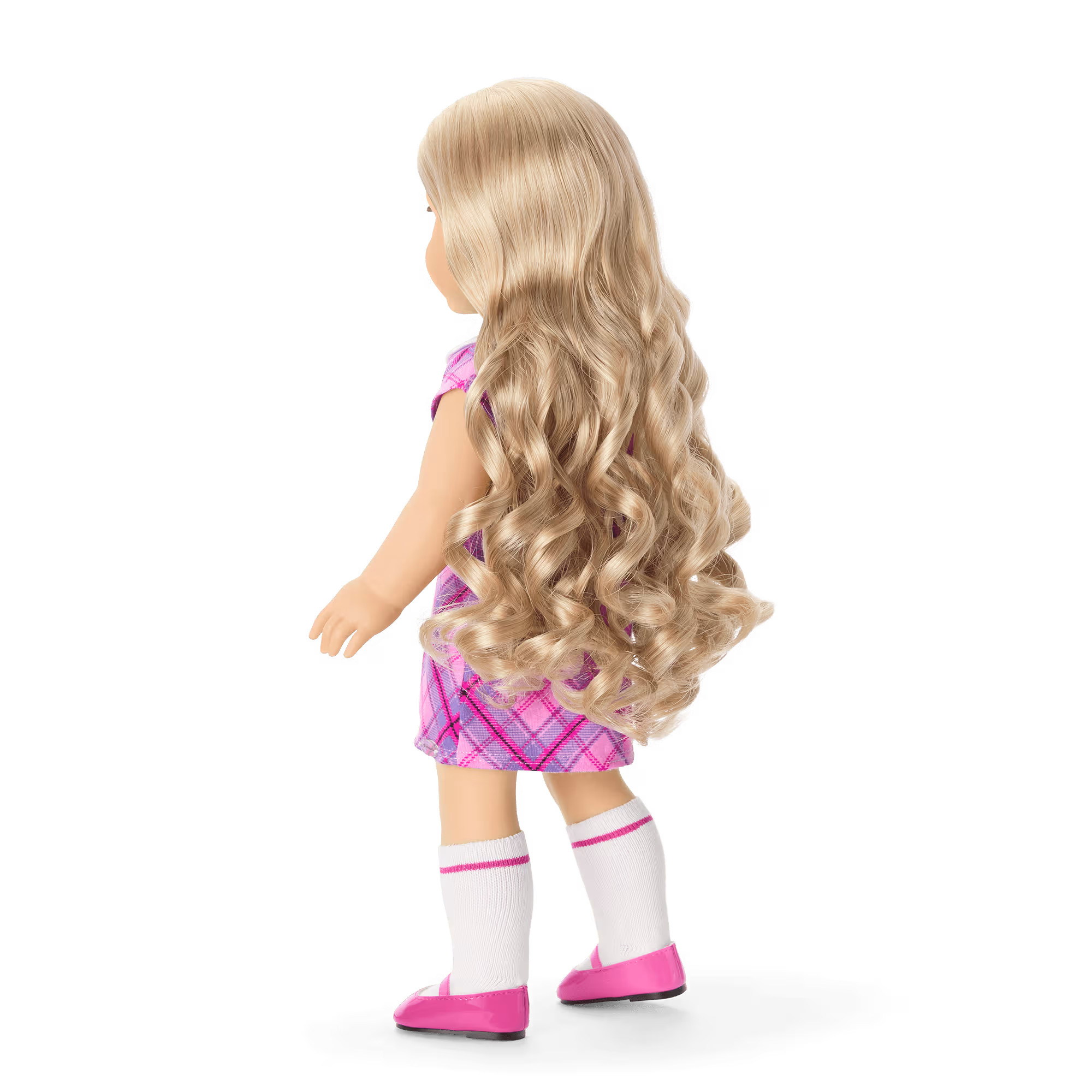 Truly Me™ 18-inch Doll #125 with long curly blonde hair | American Girl