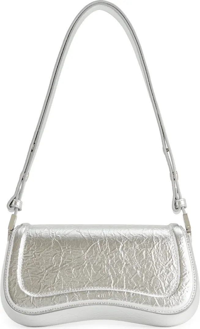 Joy Metallic Faux Leather Shoulder Bag | Nordstrom
