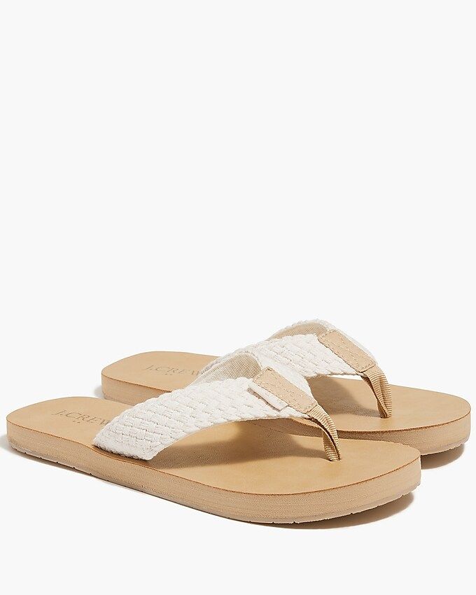 Braided flip-flop sandals | J.Crew Factory