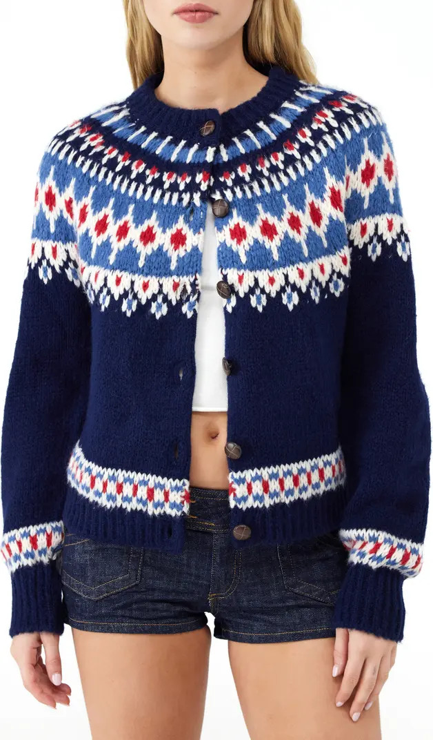 Fair Isle Boxy Cardigan | Nordstrom
