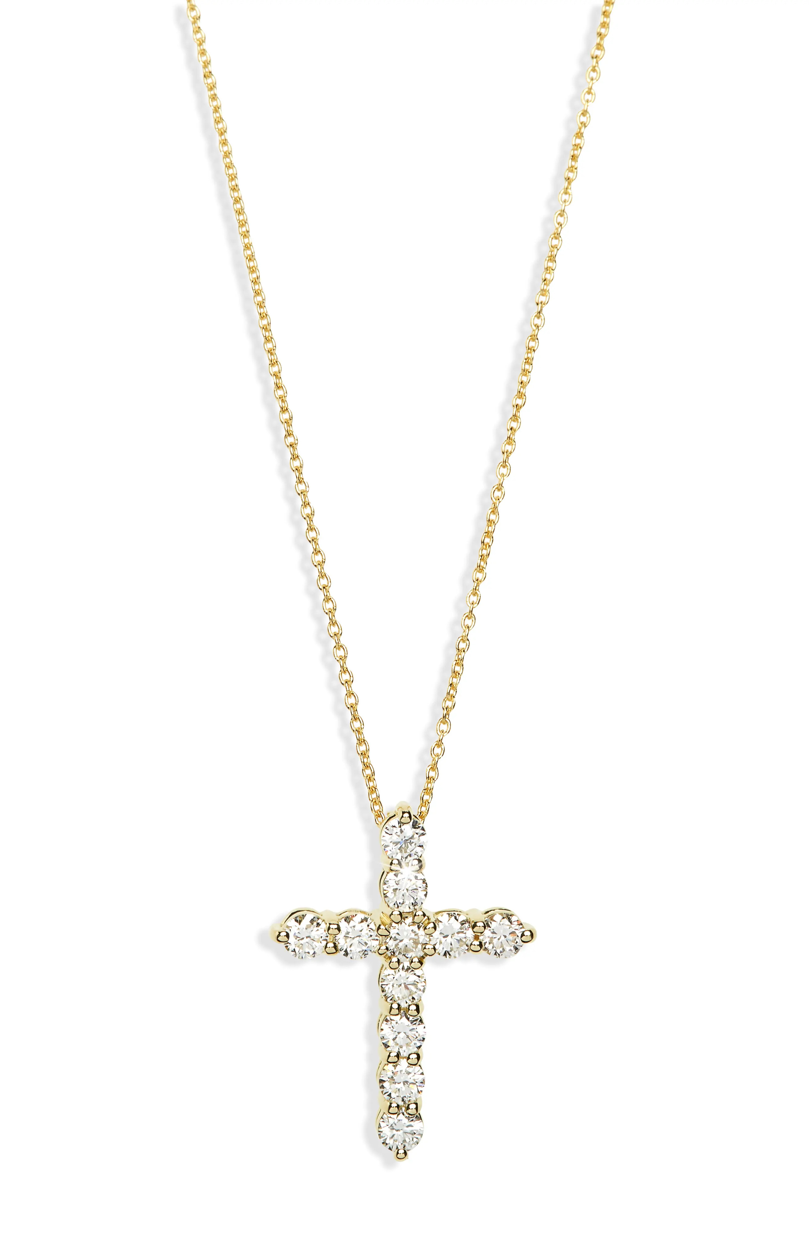 Diamond Cross Pendant Necklace | Nordstrom