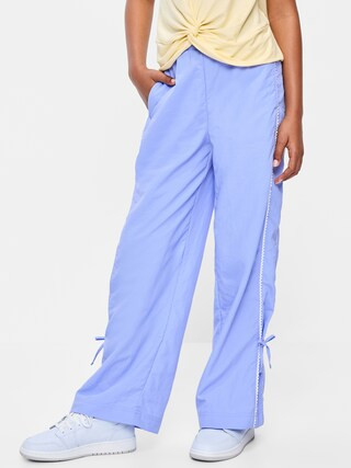 High-Waisted Bow Parachute Pants for Girls | Old Navy (CA)