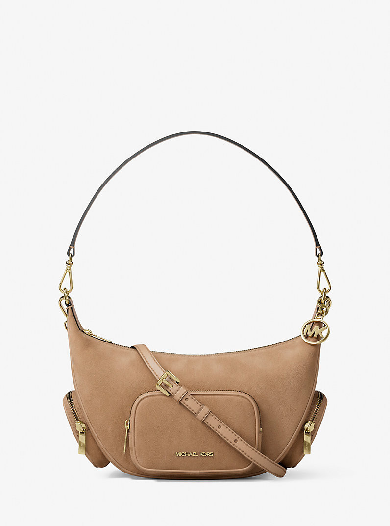 Merritt Medium Suede Convertible Shoulder Bag | Michael Kors US