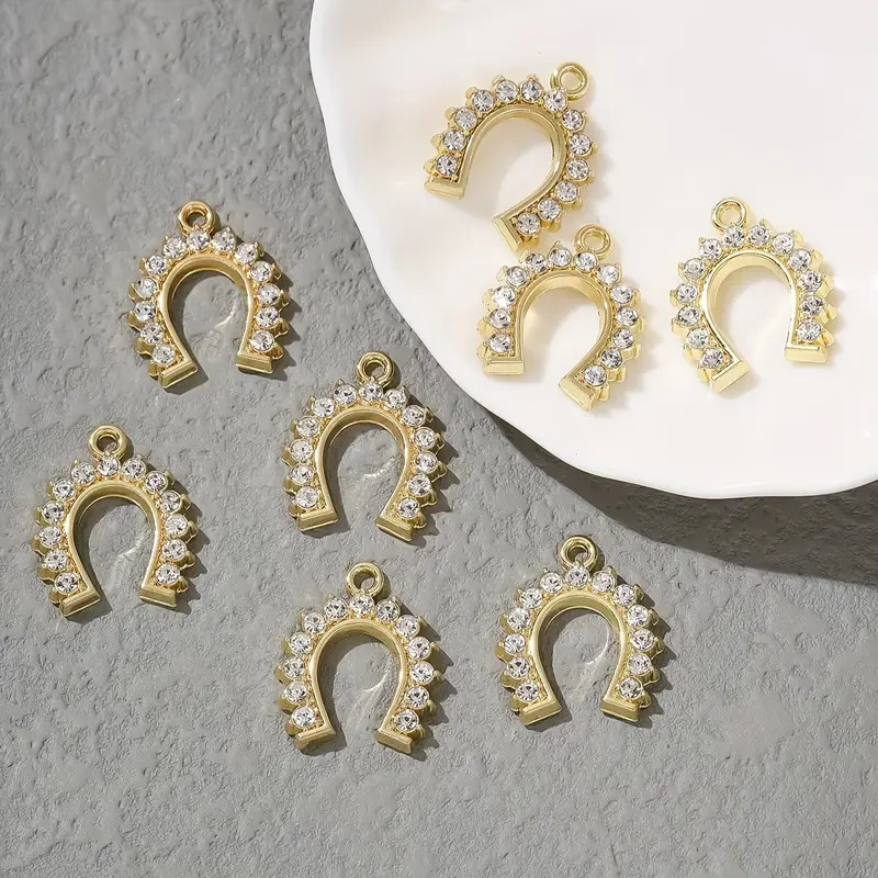 Horseshoe Shaped Small Alloy Pendants Decorative Accessories - Temu | Temu Affiliate Program