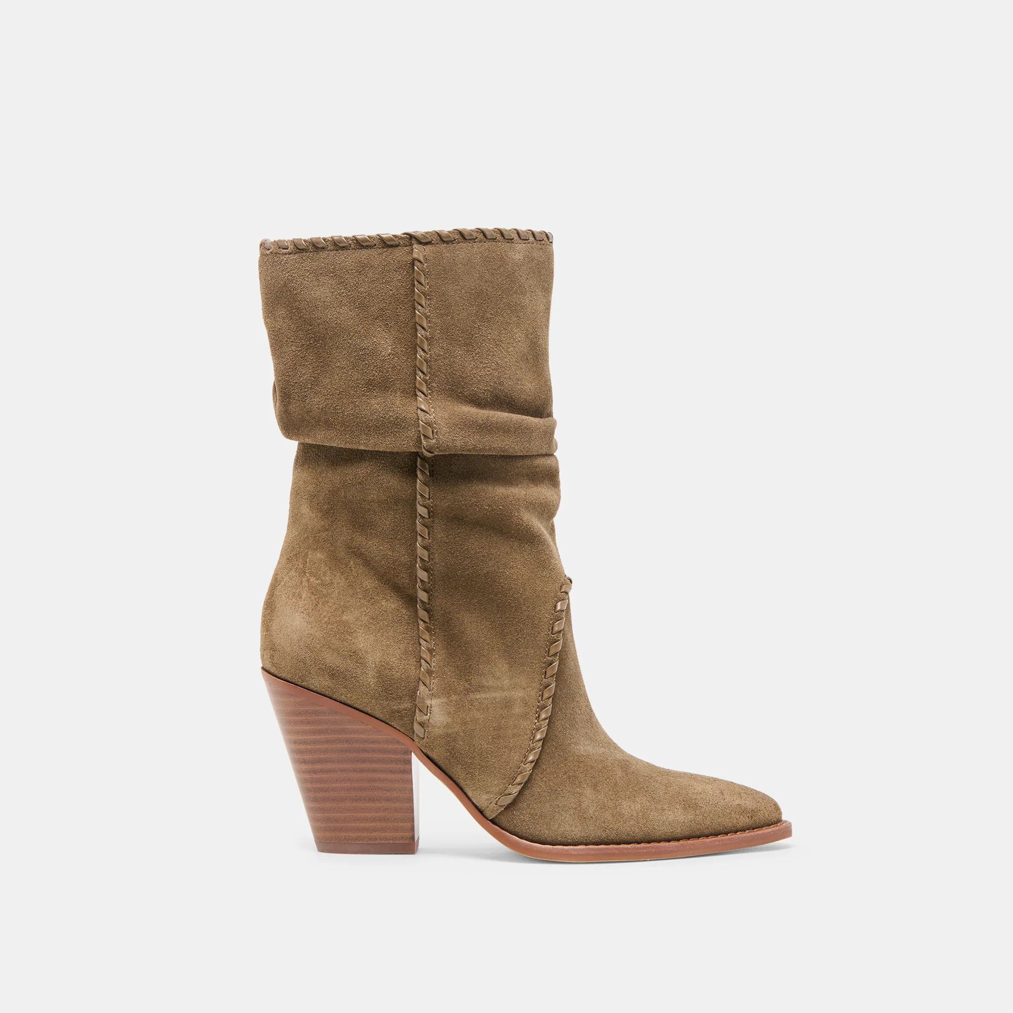 Julith Boots Olive Suede | DolceVita.com