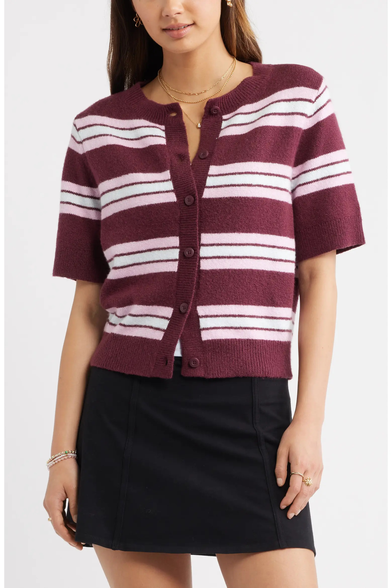 BP. Short Sleeve Cardigan (Women) | Nordstrom | Nordstrom