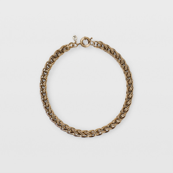 Club Monaco Gold Chunky Braid Necklace in Size One Size | Club Monaco (Global)