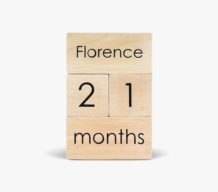 Modern Blocks Milestone Block Set | Pottery Barn Kids