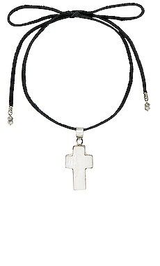 Child of Wild Selvia Mother Of Pearl Cross Necklace in Silver from Revolve.com | Revolve Clothing (Global)