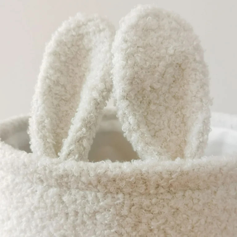 SLYNSHome Easter Basket Plush White Bunny Easter Basket Plush Easter Buckets with Long Ear Easter... | Walmart (US)