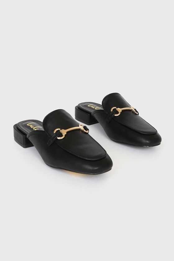 Ranae Black Slide-On Loafers | Lulus (US)