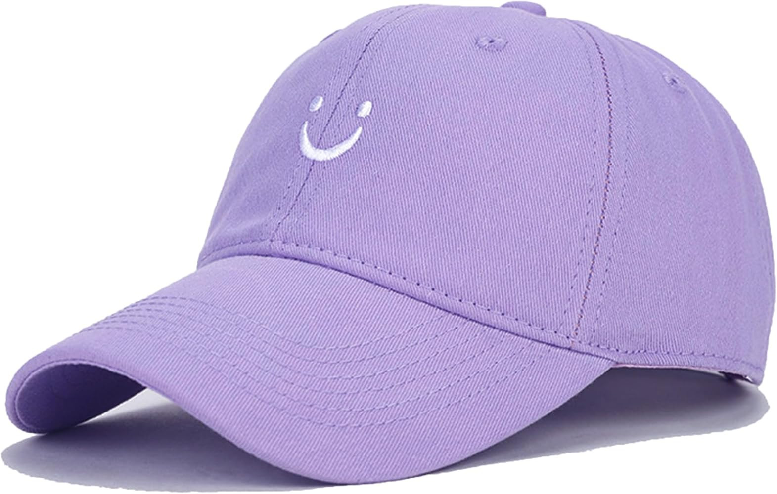 Umeepar Smile Face Baseball Cap for Women Men Adjustable Low Profile Unstructured Cotton Dad Hat | Amazon (US)