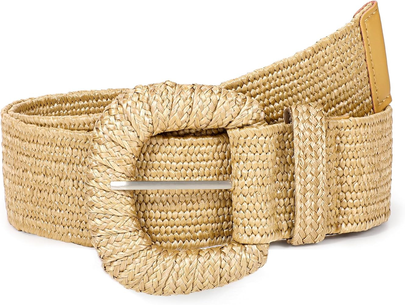 Straw Woven Elastic Belt for Women Stretchy Belts for Dress Fashion Boho Waist Belt Rattan Raffia... | Amazon (US)