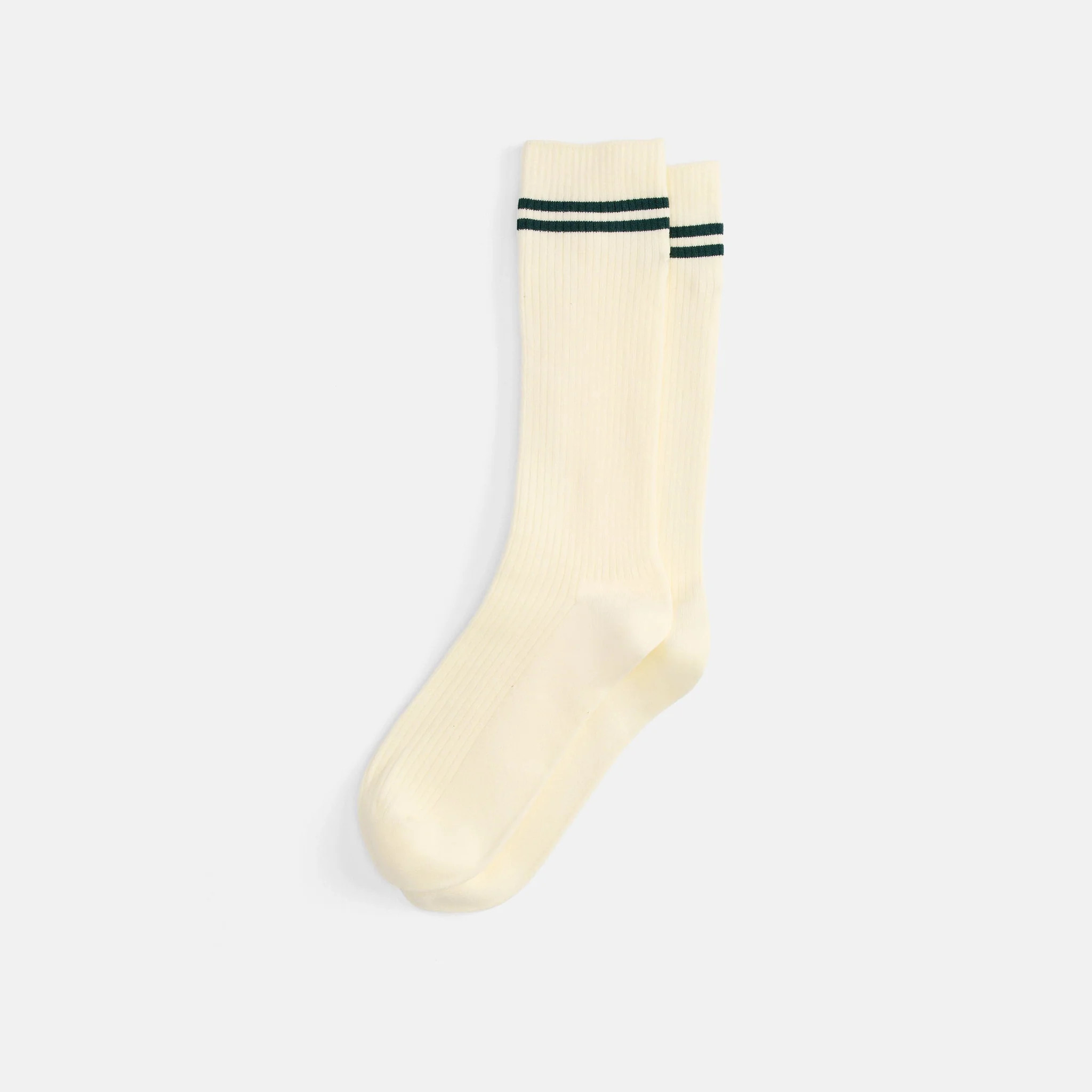 Marc Nolan Double Stripe Cream Socks | Marc Nolan