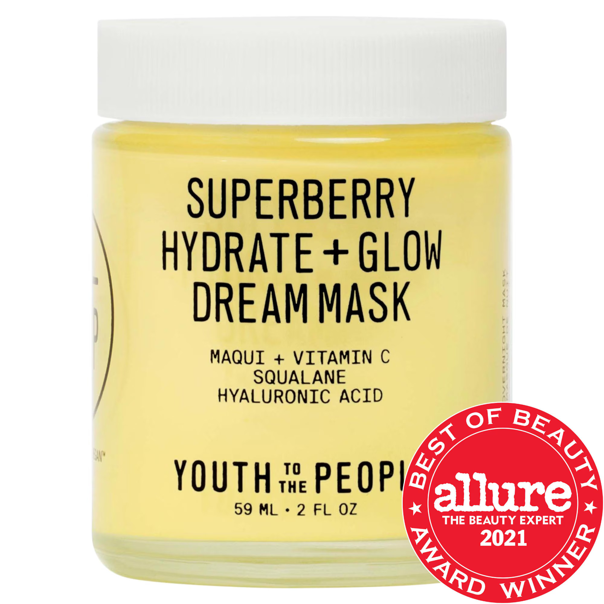 Youth To The People Superberry Hydrate + Glow Dream Night Cream + Mask with Vitamin C 2 oz / 59 ml | Sephora (US)