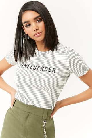 Striped Influencer Graphic Tee | Forever 21 (US)