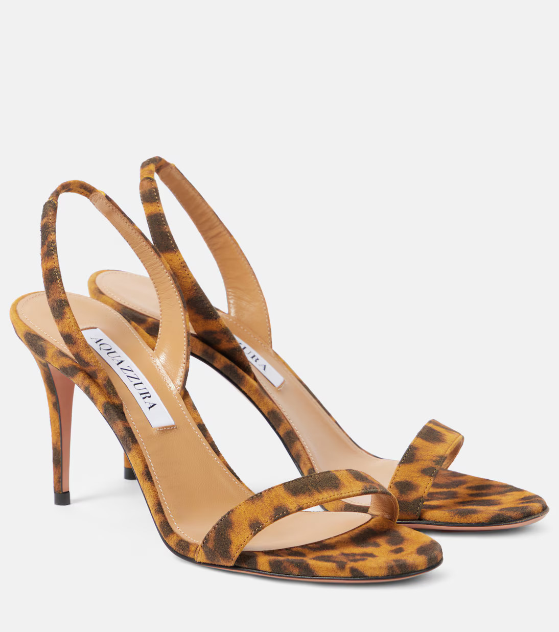 So Nude 85 leopard-print suede sandals | Mytheresa (US/CA)