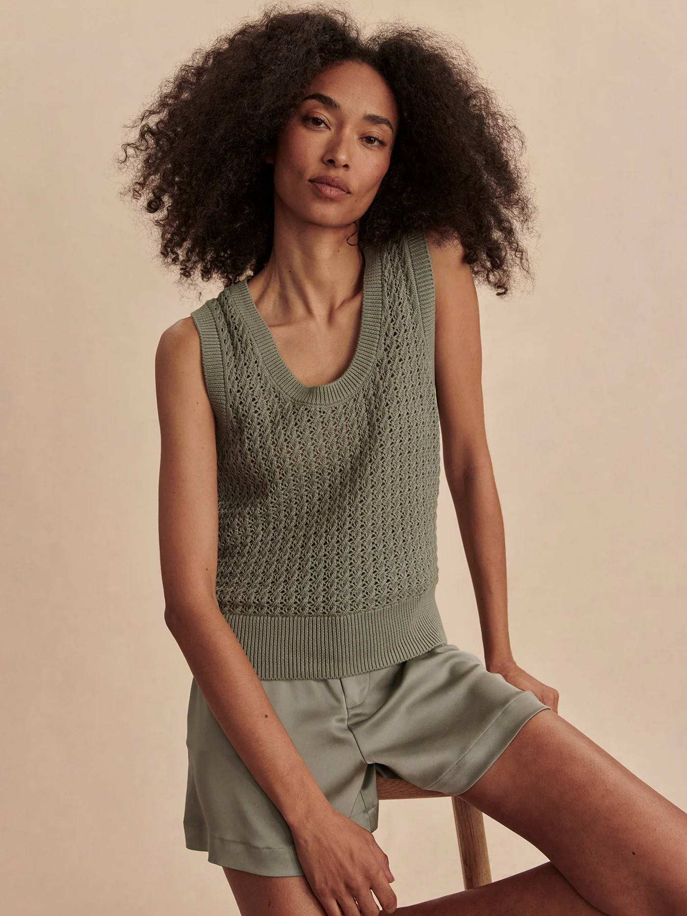 Ferns Open Knit Tank | Varley US