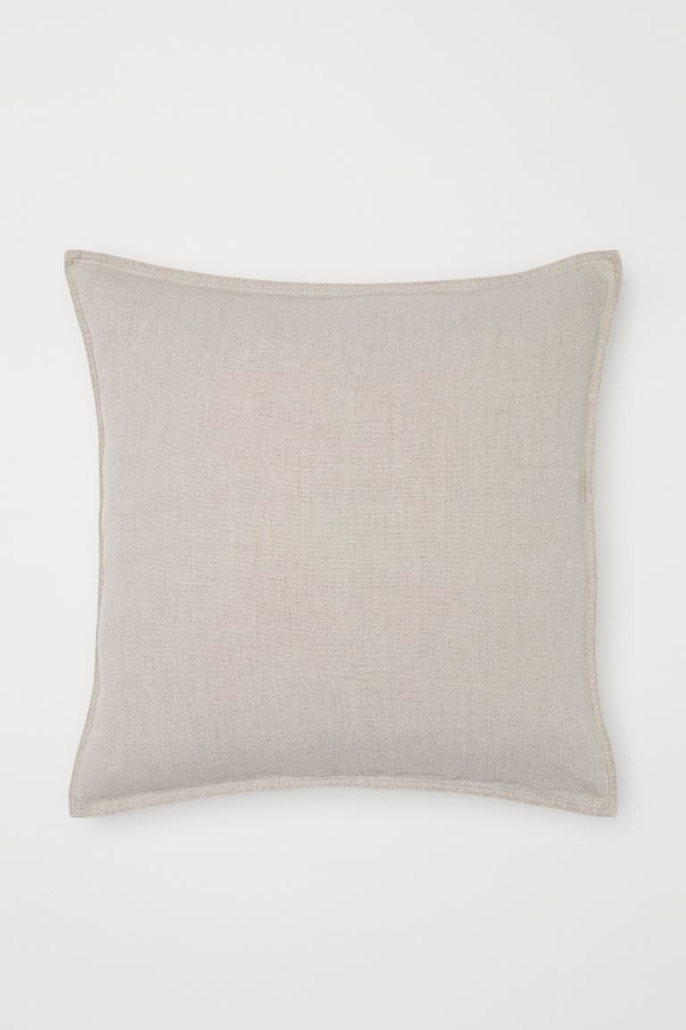 Premium SelectionCushion cover in washed linen with a concealed zip.CompositionLinen 100%Art. No.... | H&M (US + CA)