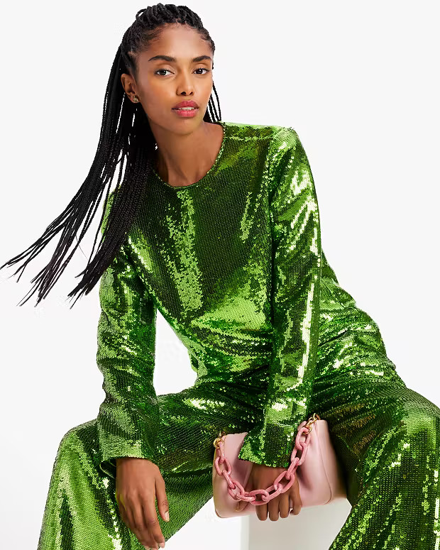 Sequin Crewneck Top | Kate Spade (US)