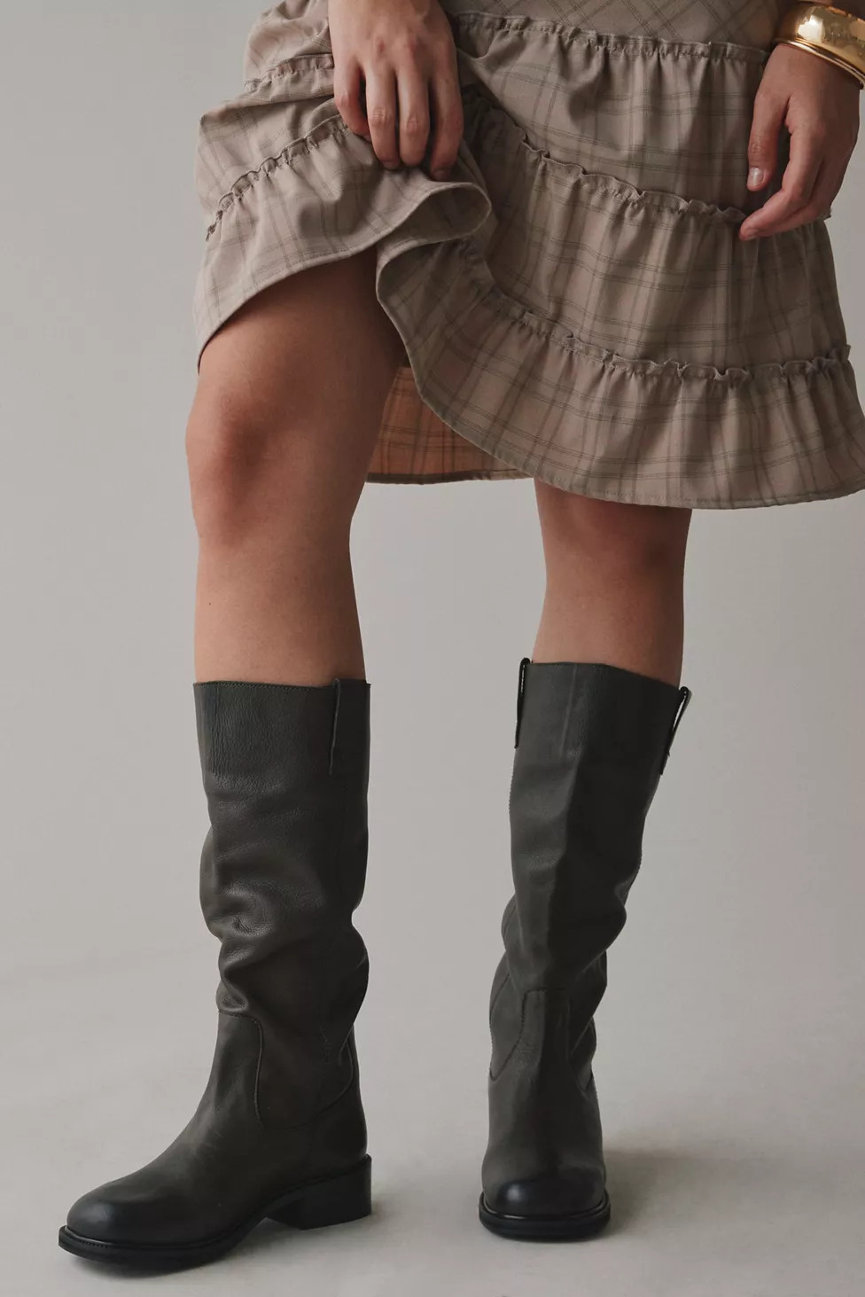 UO Tall Leather Slouch Boot | Urban Outfitters (US and RoW)