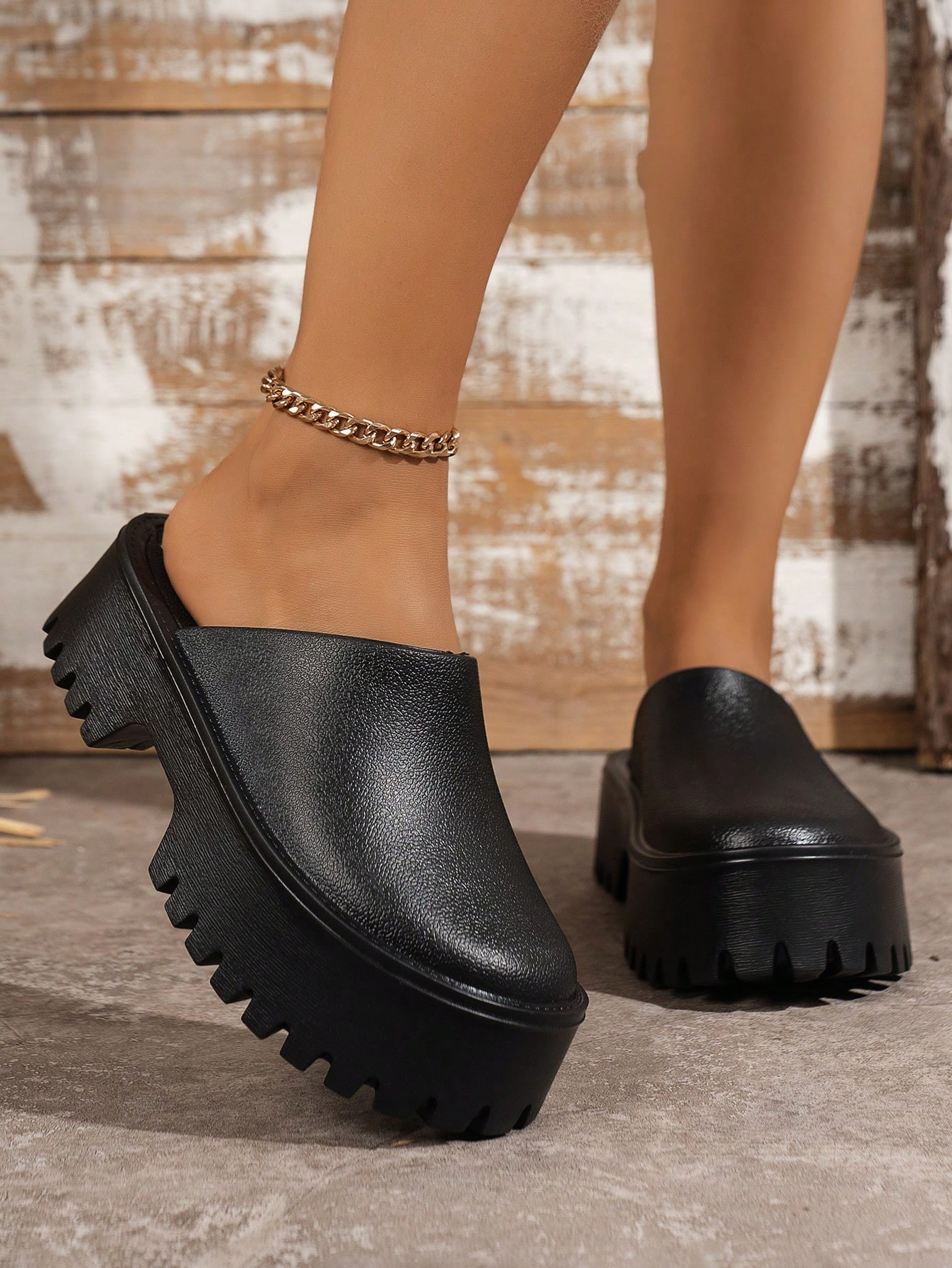 Trends4-Season Ladies Fashion Casual Slip-On Slippers With Thick Wedge Heel, Comfortable And Anti... | SHEIN