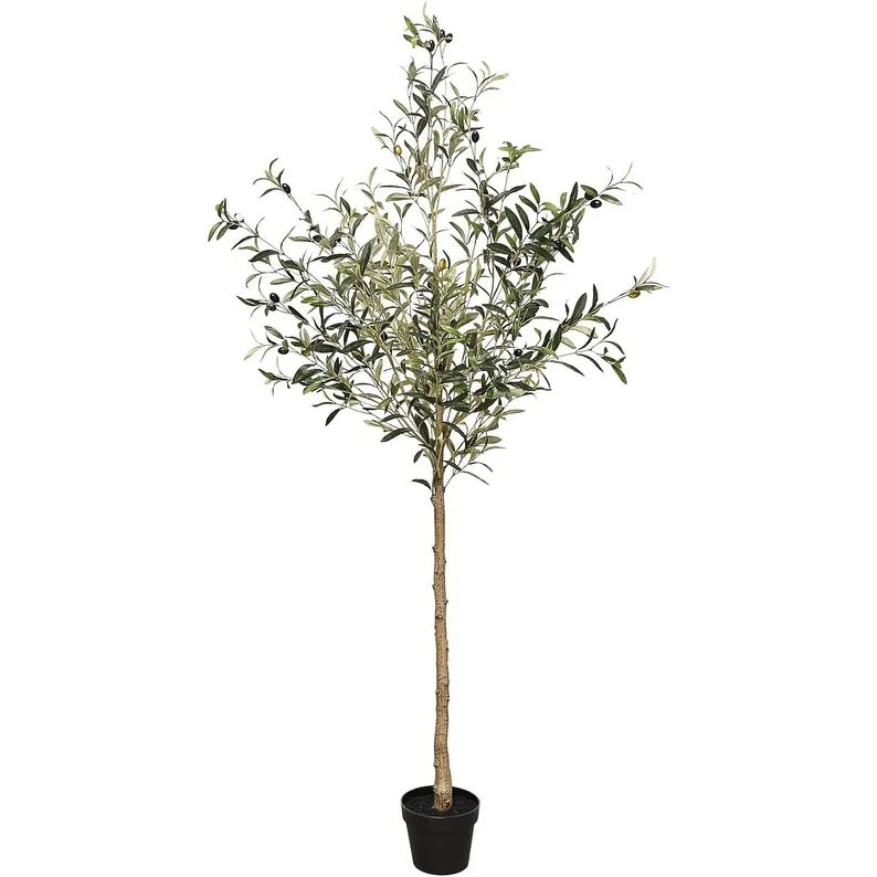 CHERIE HOME Artificial Olive Trees with Wood Trunk and Lifelike Fruits, Indoor and Outdoor, for Home Office Decor | Bed Bath & Beyond