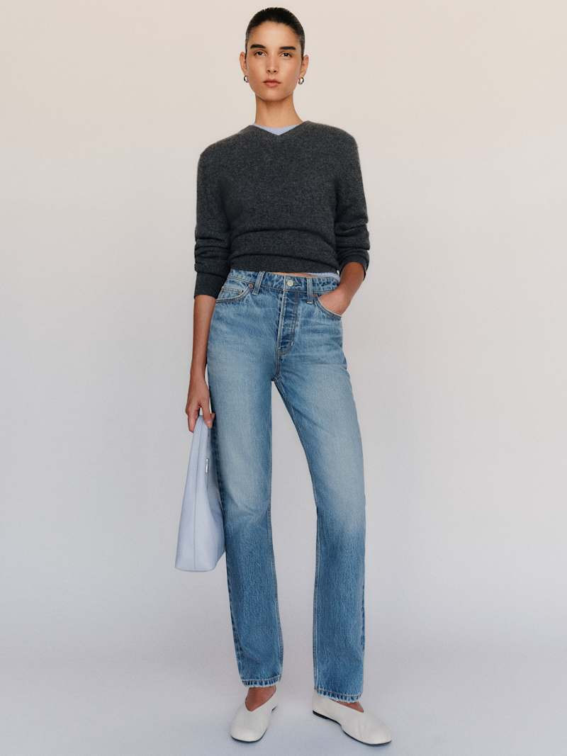 Cynthia High Rise Straight Jeans | Reformation (Global)