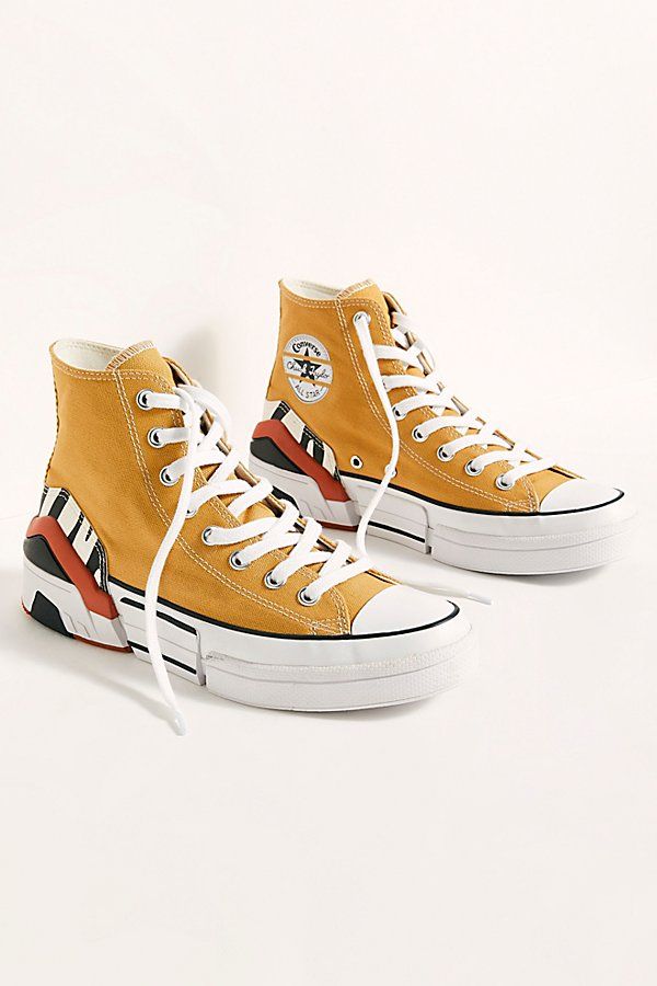 CPX 70 Hi-Top Sneakers by Converse at Free People, Zinc Yellow / Black / Egret, US 5.5 | Free People (Global - UK&FR Excluded)