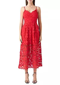 Lace Cami Midi Dress | Belk