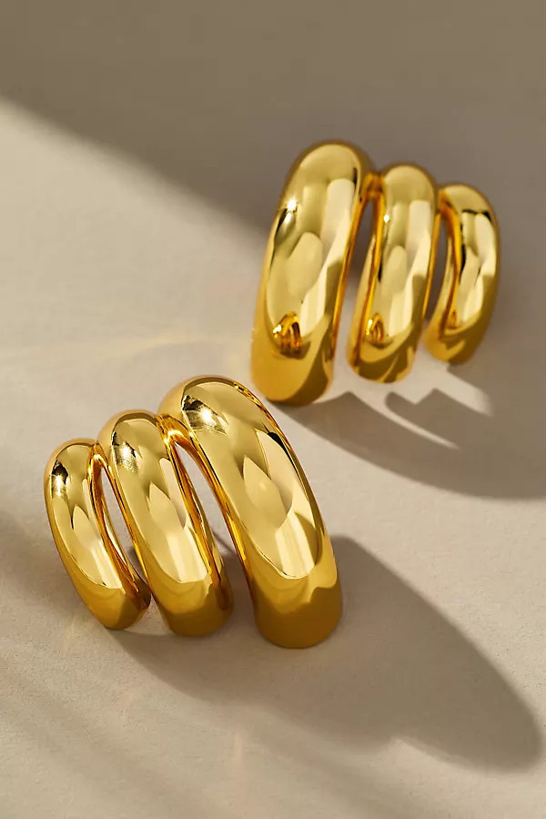 Éliou Tripla Hoop Earrings | Anthropologie (US)