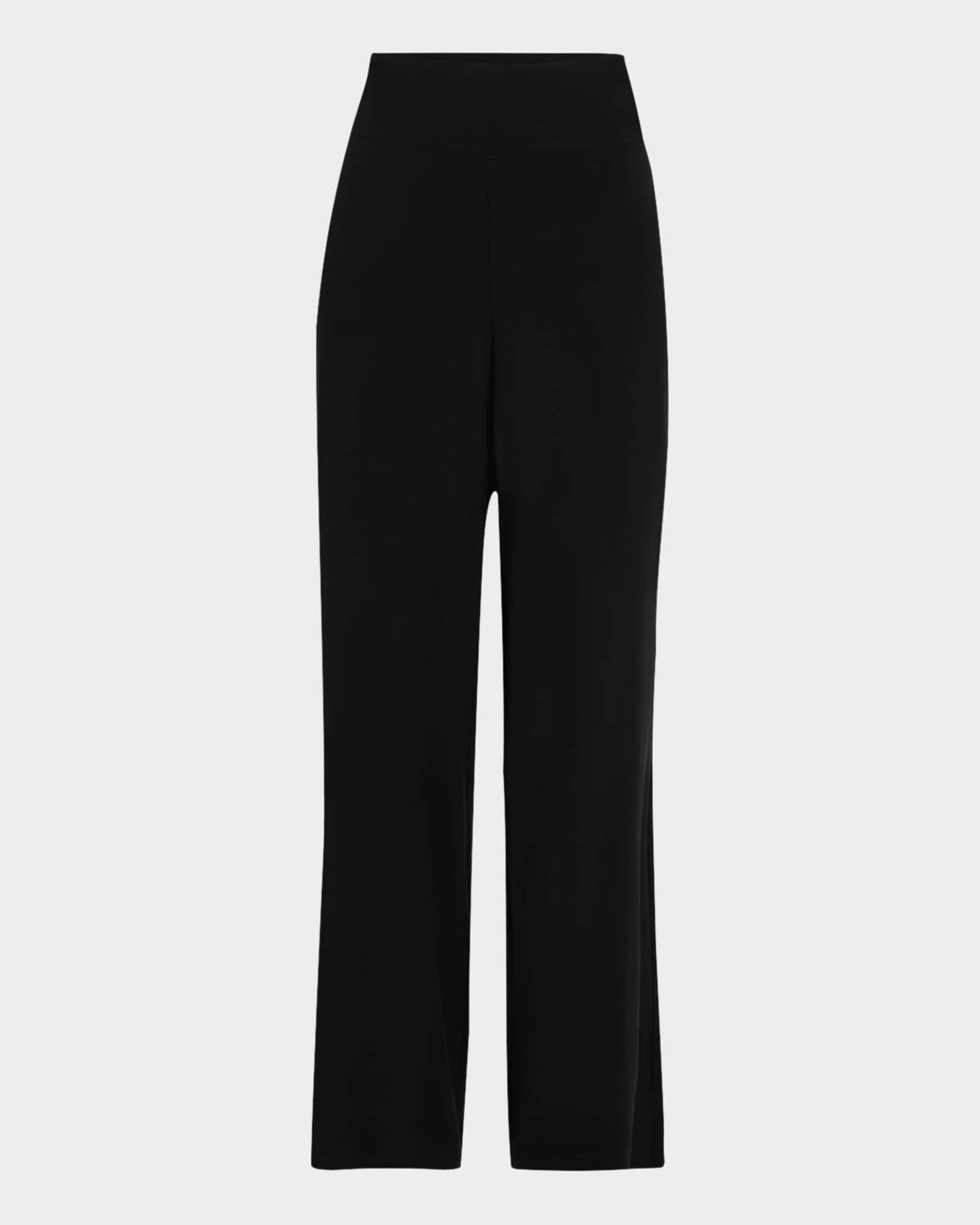 Eileen Fisher Wide-Leg Stretch Jersey Pants | Neiman Marcus
