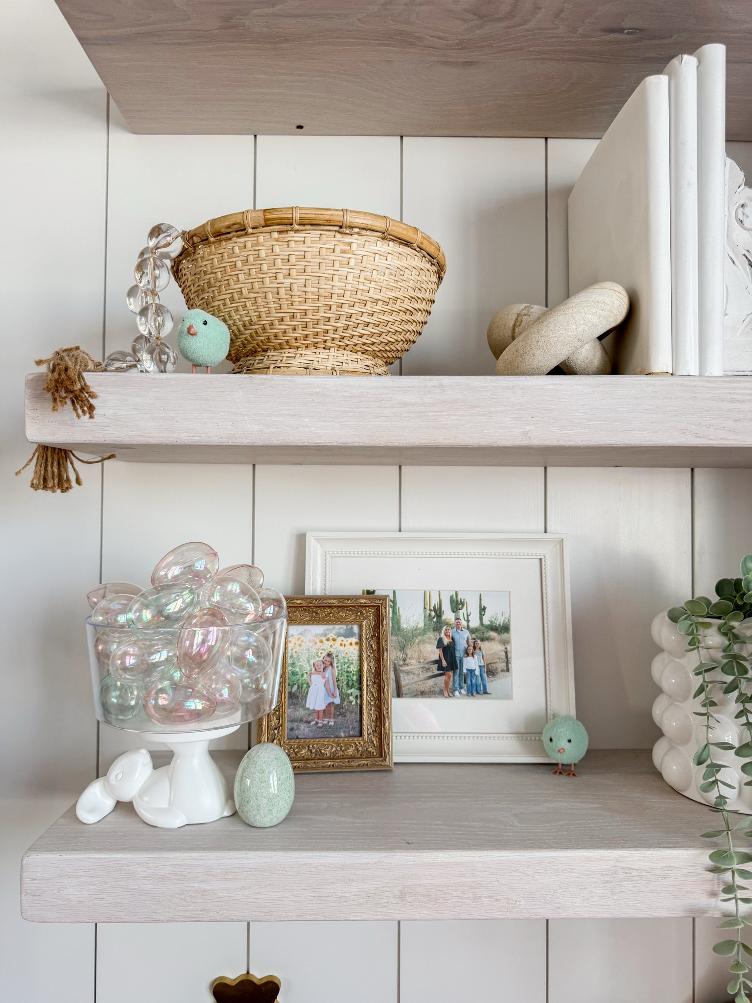 Easter shelf decor, spring decor, shelf styling, Walmart Easter, Easter eggs 

#LTKHome #LTKSeasonal