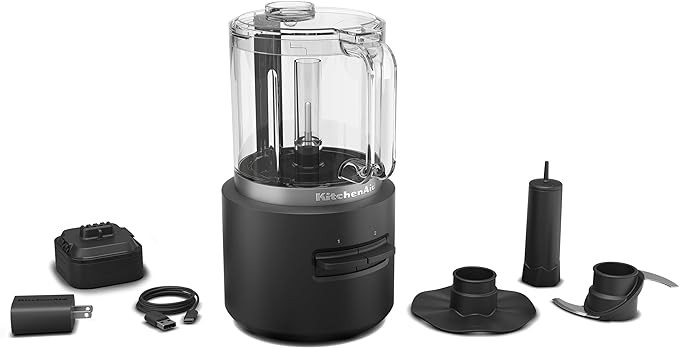 KitchenAid Go™ Cordless Food Chopper - battery included, KFCR531, Black Matte | Amazon (US)