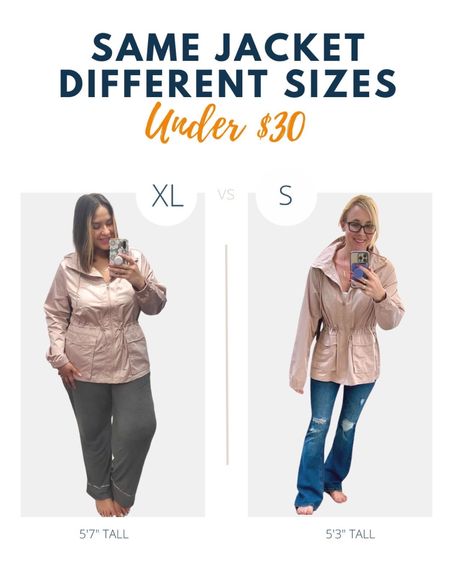 This adorable spring rain jacket is JUST $25.98! 😱🔥😍 Rachel and Collin both love the cinched waist and perfect light pink color for spring. Plus, the price is unbeatable!! 💕🤩🙌🏼

#LTKfit #LTKunder50 #LTKstyletip