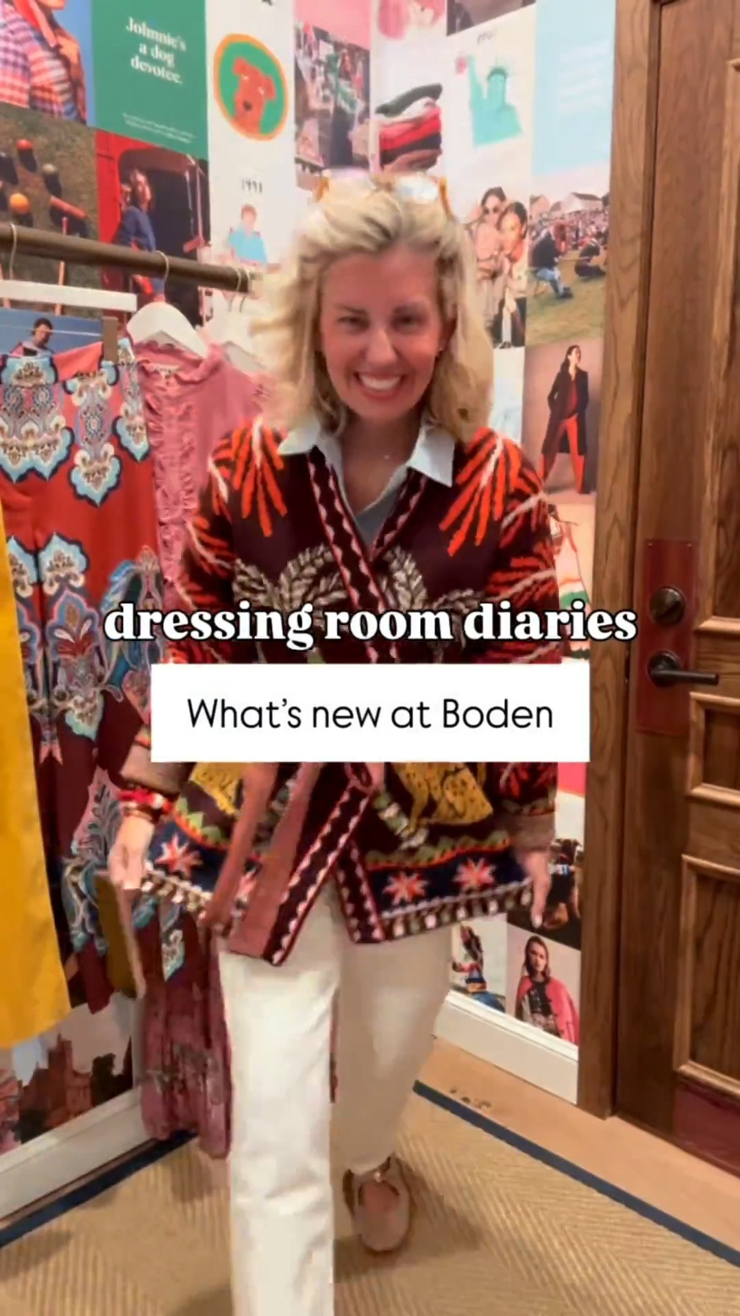 Boden Dressing Room Diaries..try-on coming soon!
Codes:
*Boden - RNMV 15% off new styles
*Allie + Bess - Catherine20
Sizing:
Barrel Jeans - 25
Ruffle Blouse - 4 (need 2)
Pink Floral Dress - 4
Pink Sweater - xs 
Denim Dress - 4
Pink Blouse - 2
Paisley Pants - 0 (need 2)
Gingham Sweater - xs
Cord pants - 0 (need 2 petite)
Wrap Cardigan - xs 
#LTKdayinmylife #LTKSeasonal #LTKOver40
