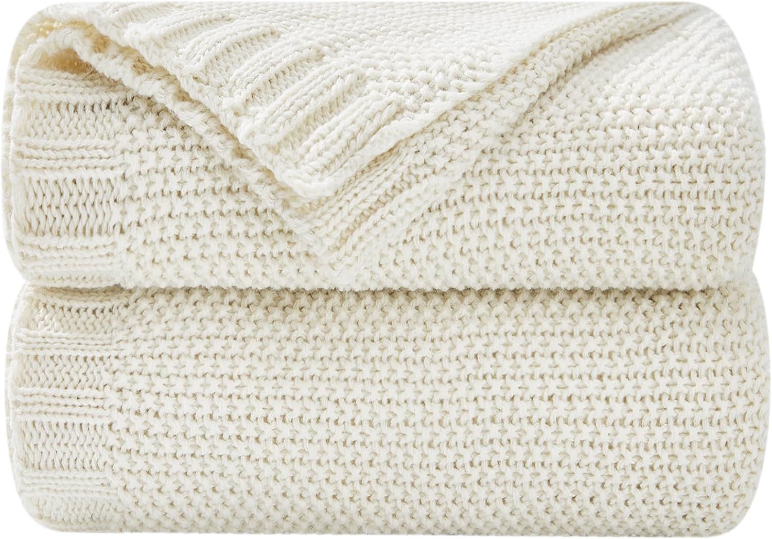 Touchat Knitted Blanket for Couch, Sofa and Bed, Chunky Cable Knit Blanket Twin, Decorative Cozy ... | Amazon (US)