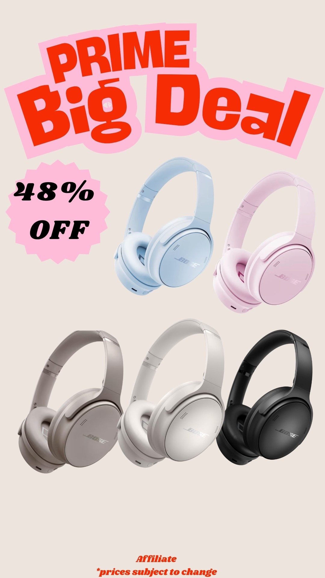 almost 50% off Bose headphones 👀🎧 such a good deal if you’ve been wanting a new pair!! #LTKtech #LTKsalealert #Bose #headphones #techfinds #deals