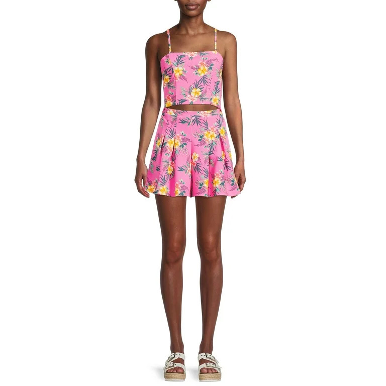 Madden NYC Juniors’ Printed Cutout Romper | Walmart (US)
