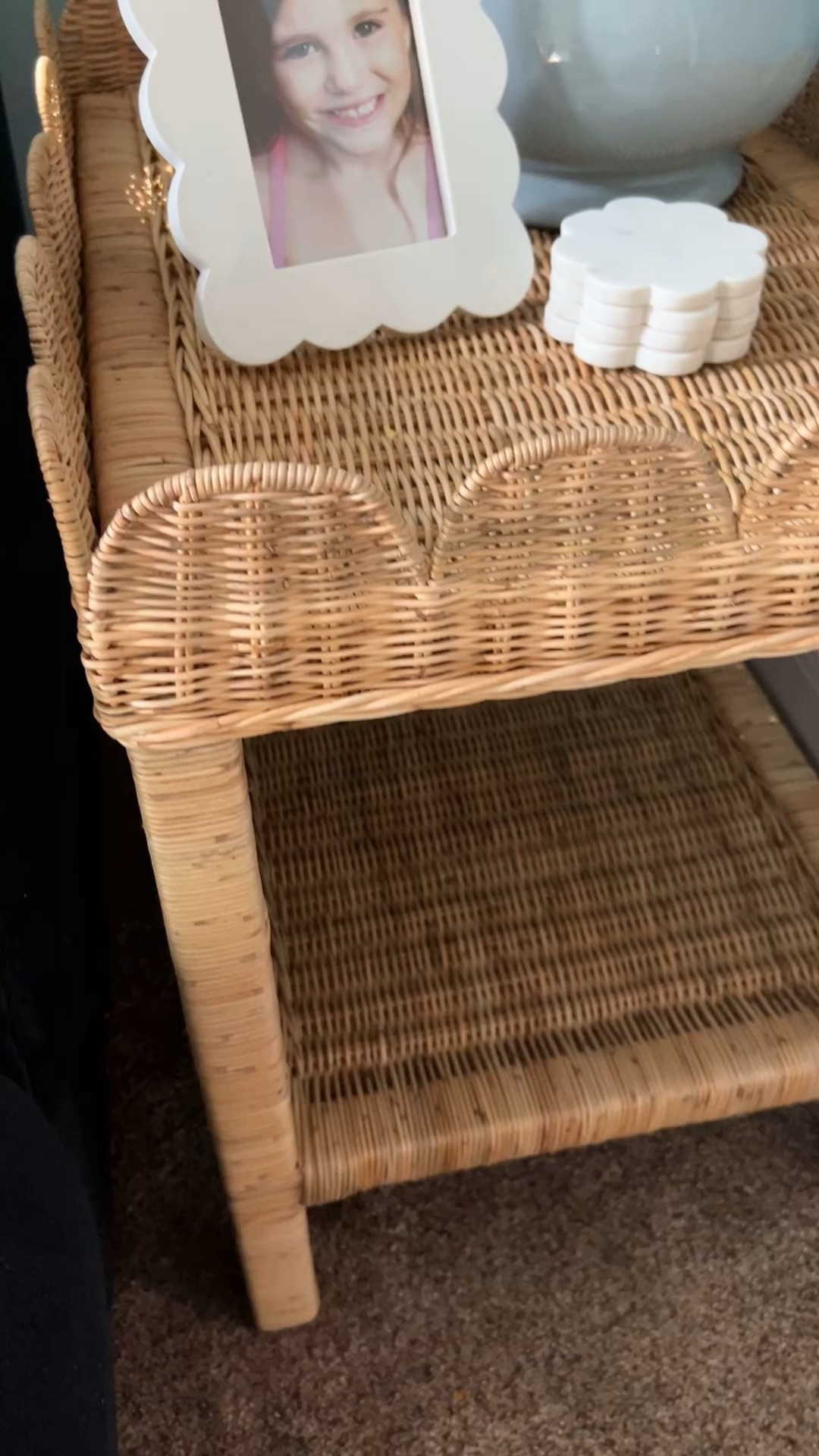 This rattan scalloped side table from Serena & Lily is one of my favorite coastal accent pieces for a warm, designer-inspired coastal look. I love how the natural texture and scalloped detail add softness and dimension next to blue and white decor. 



#LTKHome #LTKSaleAlert #LTKU