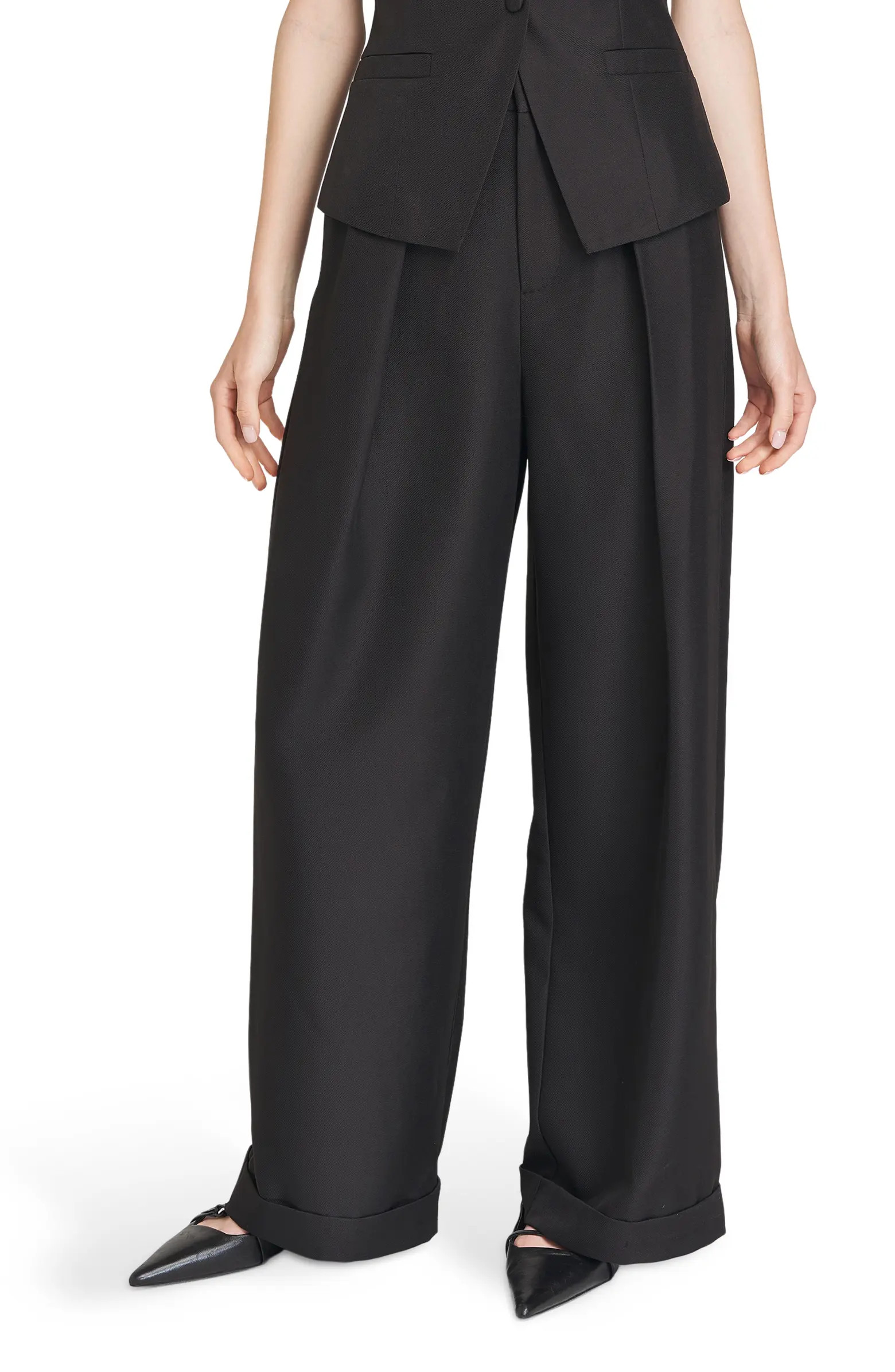 Maddox Pleated Cuff Trousers | Nordstrom