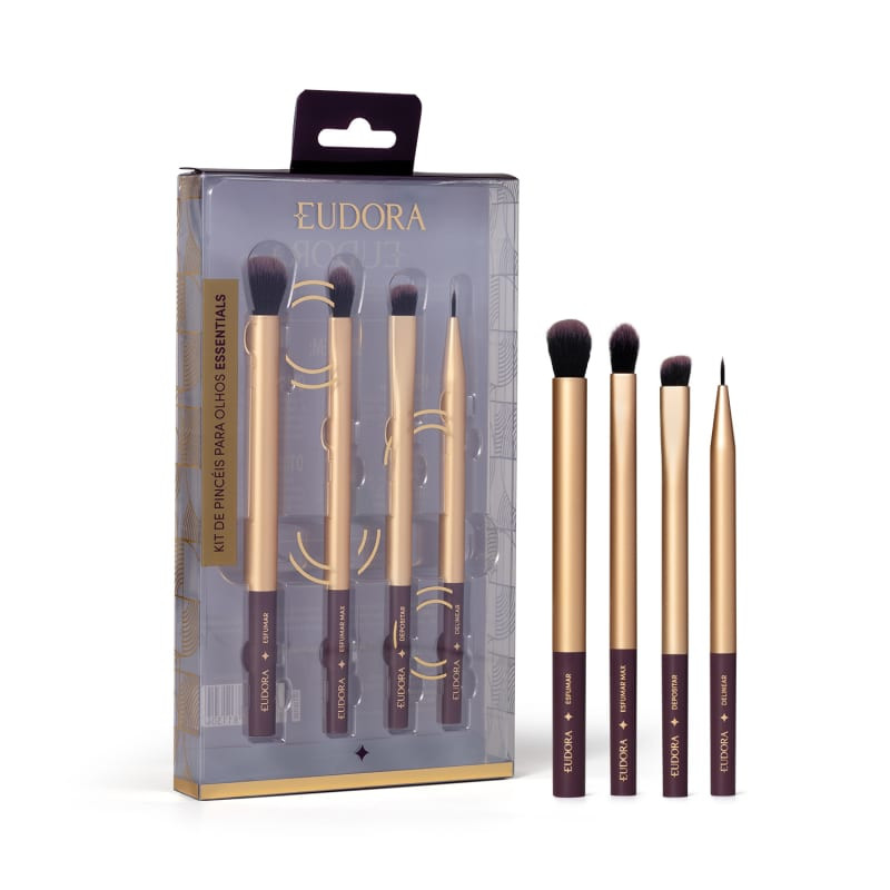 Kit de Pincéis para Olhos Essentials | Eudora (BR)